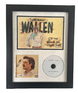 MORGAN WALLEN SIGNED FRAMED CD I’M THE PROBLEM AUTOGRAPHED JSA COA - Picture 1 of 1