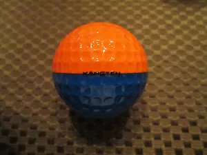 BOLA DE GOLF PING/S-NARANJA OSCURO/AZUL OSCURO PING #3...9/10...SIN LOGOTIPO - Imagen 1 de 4