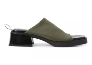 Miista Zooey khaki Damen-Pantoletten Slipper eckige Zehenpartie Pantoletten Sandalen Größe 6,5 - Bild 1 von 2