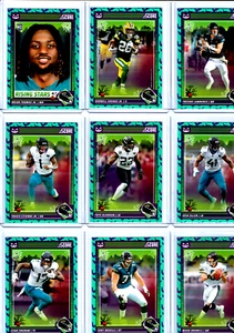 2024 Score A Treat Jacksonville Jaguars Team Set 10 Base Cards Green Bats Border - Picture 1 of 4