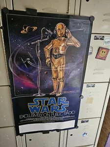 Original STAR WARS 1981 NPR Public Radio Poster Rolled Used Vtg Authentic 29x17 - Picture 1 of 10