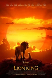 DER KÖNIG DER LÖWEN FILMPOSTER 2-seitig ORIGINAL FINAL SEHR GUTER ZUSTAND 27x40 JON FAVREAU DISNEY - Bild 1 von 3