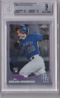 2013 Topps Chrome Update #MB39 Nolan Arenado RC Graded BGS 9 MINT - Image 1 of 2