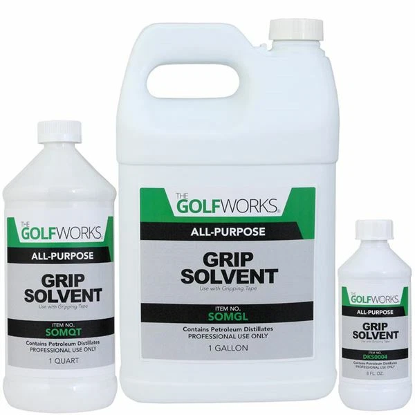 GolfWorks Grip Solvent – Citrus Scent Regripping Solution – 8oz / Quart / Gallon