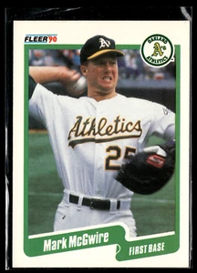 1990 Fleer 15 Mark McGwire  Oakland Athletics - Picture 1 of 2