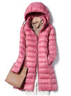 Vestes d'hiver pour femmes en duvet long ultra léger manteau mince veste tampon mince