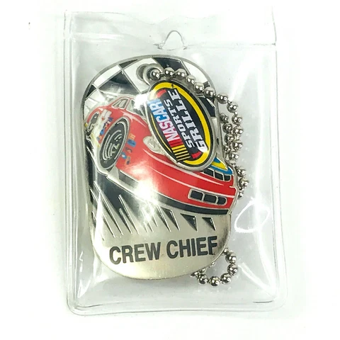 Nascar Sports Grille Dog Tag Necklace Crew Chief NIP Life Begins At 200 MPH Cover