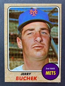 1968 Topps #277 Jerry Buchek (Mets de Nueva York) - Imagen 1 de 2
