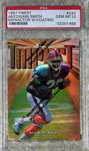 1997 FINEST REFRACTOR W/COATING ANTOWAIN SMITH RC PSA 10 POP 9 - Picture 1 of 2