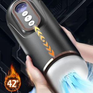 Male Masturbater Thrusting Massager Pocket Pussy Stroker Blowjob Sex Toy for Men - Picture 1 of 10