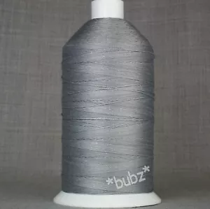 HEAVY DUTY BONDED NYLON SEWING THREAD 10 TKT 1,100m SILVER LEATHER REPAIR CRAFT - Picture 1 of 1
