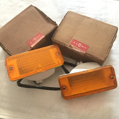 Par de luces de señal delanteras originales 1985 1987 Mitsubishi Galant IMASEN NOS JAPÓN Foto 1 de 4