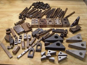 Large Lot 31 Lbs Machinist Hold Downs Setup Stuff Bolts Miscellaneous Pieces - Picture 1 of 13