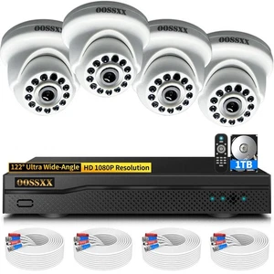 1080p Outdoor Kabelgebunden Überwachungskamera System AHD Dome Heim Video Überwachung C... - Bild 1 von 9