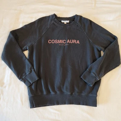 Spiritual Gangster Large Cosmic Aura Sweatshirt Small Black Crewneck Pullover - Image 1 of 3