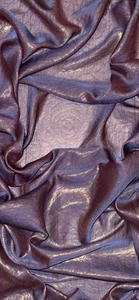 Tela de gasa brillante floral púrpura azul marino 58"" PRECIO POR METRO - Imagen 1 de 2