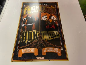 TWIZTID FRIGHT FEST DETROIT ST ANDREWS HOK FOIL POSTER NEW 11x17 SHELTER - Picture 1 of 1