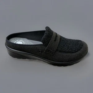BZEES Georgia Womens Slip On Mule Shoes Comfort Cushion Black Size 9.5M - Picture 1 of 7