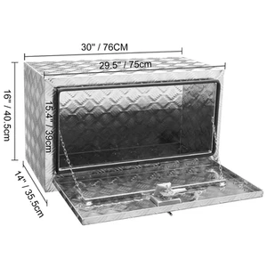 Succebuy Underbody Truck Box Pickup Storage Box Heavy Duty Aluminum Diamond Plat - Picture 1 of 16