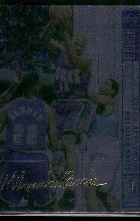 1994-95年收藏版#386 Glenn Robinson金色签名 — 第 1/2 张图片