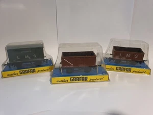 Graham Farish OO gauge LMS wagons group 2 X3 original packaging unopened used - Picture 1 of 11