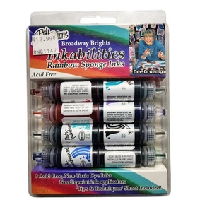 Posh Impressions Broadway Brights Inkabilities Rainbow Sponge Inks Set Acid Free - Picture 1 of 3