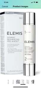 Elemis Dynamic Resurfacing Peel & Reset 2 x 15ml 0.5oz Dual Phase Peel Exfoliant - Picture 1 of 8
