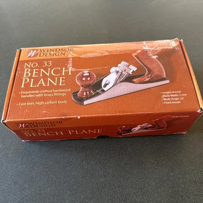 Windsor Design No. Cepilladora con mango de madera plana de 33 manos en caja Foto 1 de 4