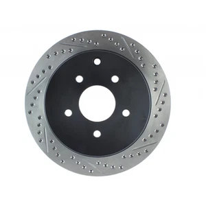 StopTech For Infiniti M35h 2012 2013 Slotted & Drilled Sport Brake Rotor - Picture 1 of 9