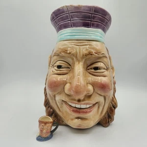 Sarreguemines French Majolica "Matelot" Sailor Toby Creamer + Mini Royal Doulton - Picture 1 of 19
