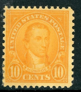 Cuarta Oficina EE. UU. 1927 10¢ Monroe Perf 11 x 101/2 Scott #642 Como Nueva H199 - Imagen 1 de 6