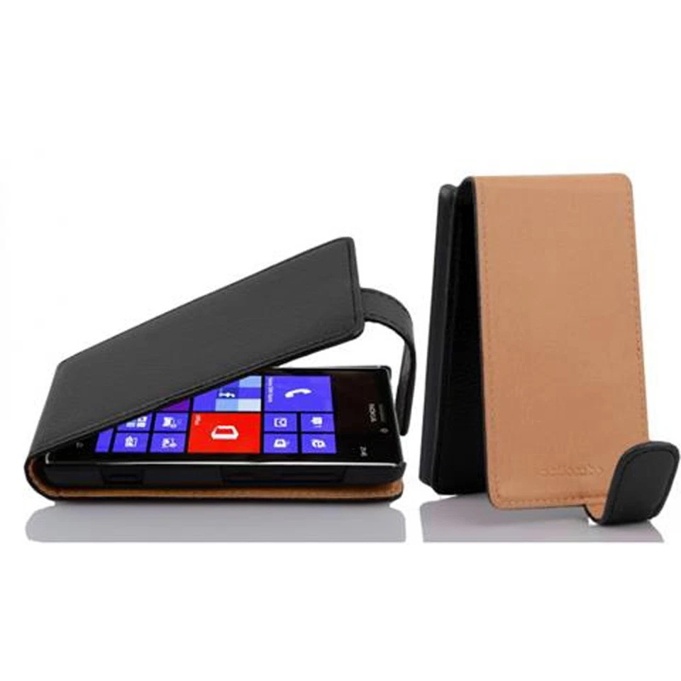 Funda para Nokia Lumia 925 Funda Protectora Abatible Imitación Cuero Estuche Foto 1 de 1
