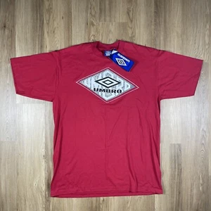 NUEVA CAMISETA UMBRO VINTAGE 1995 PARA HOMBRE XL 90’s FÚTBOL HECHA EN EE. UU. DOBLE CARA NUEVA CON ETIQUETAS - Imagen 1 de 14
