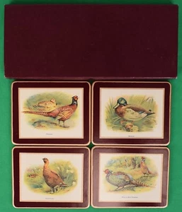 Box Set x 4 Abercrombie & Fitch Sportvögel Englisch Untersetzer - Bild 1 von 4