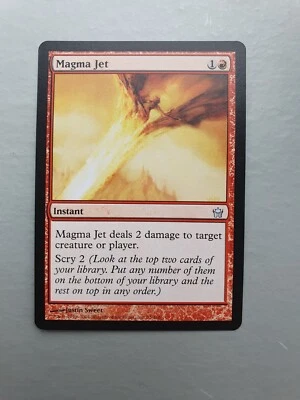 Magma Jet , MTG Fifth Dawn (2004). Uncommon Red Instant NM - Image 1 of 2