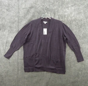 Sonoma Sweater Womens Size XL Long Sleeve Knit Cardigan Pocket Vent New - Picture 1 of 17