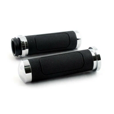 Avon V-Cruiser Poignées Chrome, Aluminium pour Harley-Davidson Flt 08-heute & - Photo 1/2