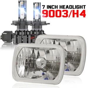 For Freightliner FL50 FL60 FL70 FL80 MT35 MT45 7x6'' 5x7 LED Headlight DRL Hi-Lo - Picture 1 of 17