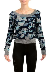 Just Cavalli Women's Multi-Color Boatneck Pullover Sweater US S IT 40 - Picture 1 of 6