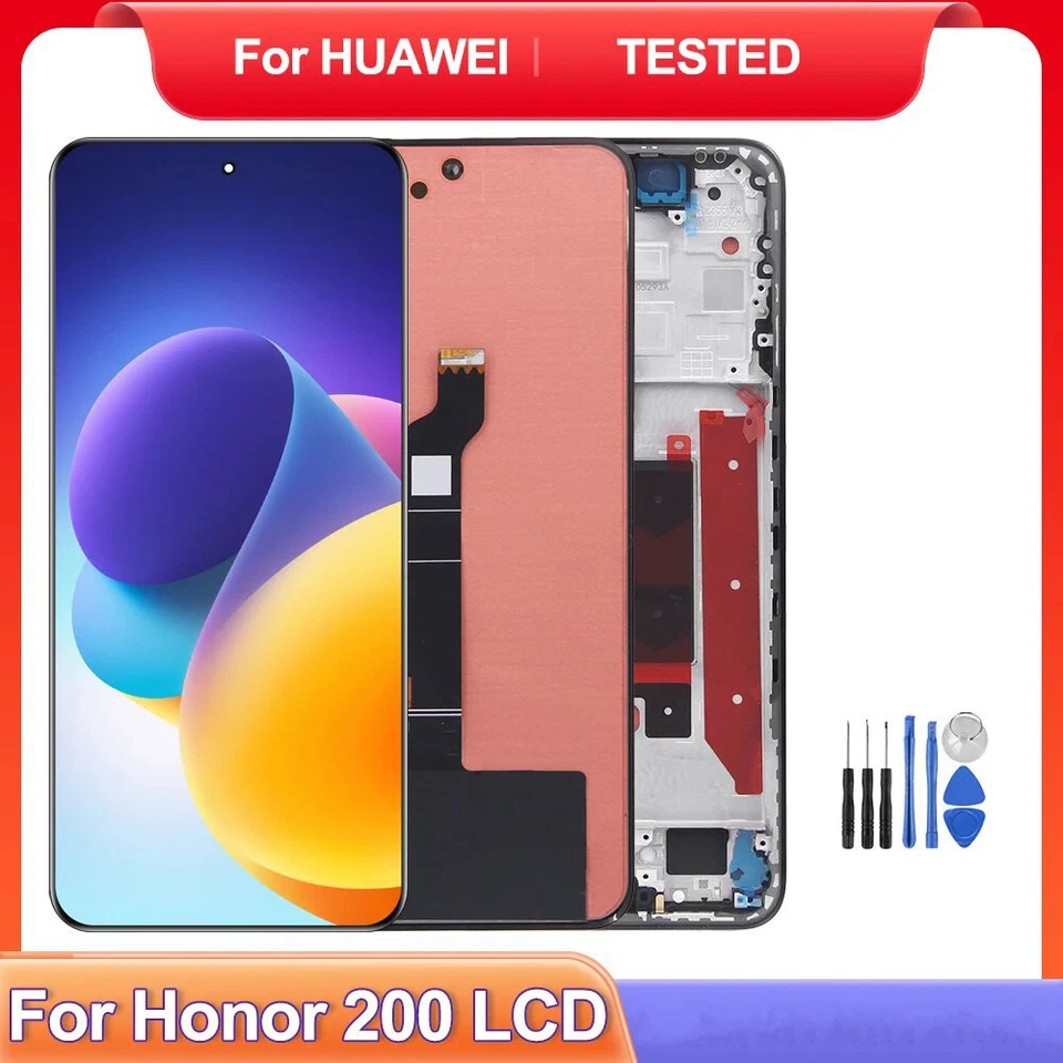 OLED Digitizer LCD Display Touch Screen Frame For HUAWEI Honor 200 Repair Parts - Bild 1 von 4