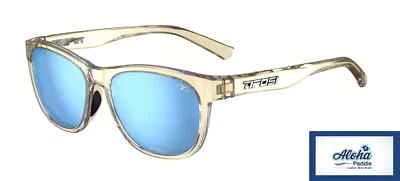 Tifosi SWANK Sunglasses Golden Ray Frame - Smoke Tint with Sky Blue Mirror - Image 1 of 4