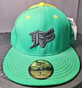 Fox Racing New Era 59Fifty Cap Green/Yellow - Picture 1 of 5