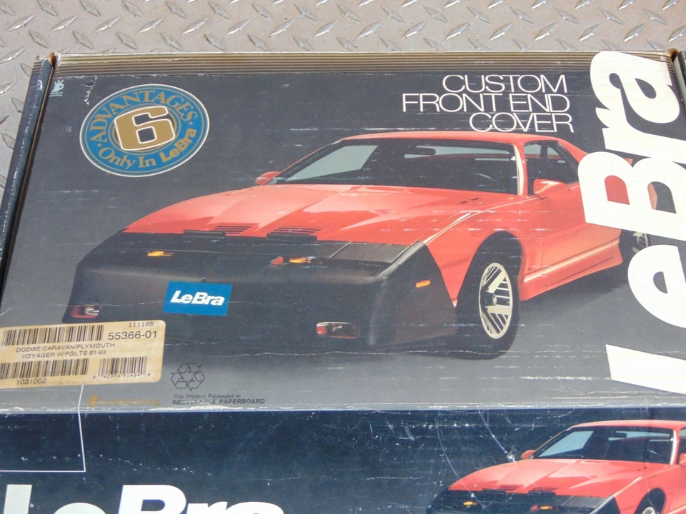 LeBra 55366-01 FRONT END CAR COVER DODGE CARAVAN PLYMOUTH VOYAGER W/FGLTS 91-93 - Image 1 of 2