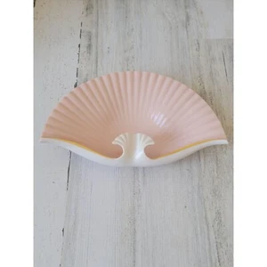 Lenox sea shell dish pink collectible home decor gold trim trinket - Picture 1 of 9