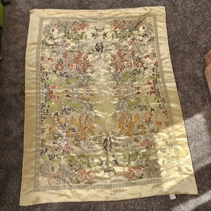 Huge Chinese Silk Embroided Landscape Tapestry - Tablecloth 59x78 - Picture 1 of 16