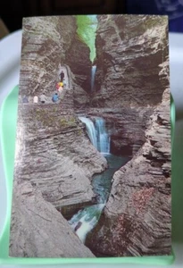 Minnehaha Falls Cavern Cascade - Watkins Glen New York - UNPOSTED Postcard - Picture 1 of 2