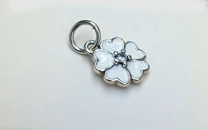 PANDORA ENAMEL FLOWER CHARM .925 Sterling Silver - Picture 1 of 4