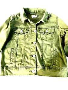 Wonder Nation Jacket for Kids Green Size 6 Long Sleeve Snap Buttons Pockets - Picture 1 of 5