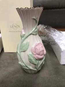LENOX - American By Design - Rose Bud Floral Vase - NIB #826432  - Picture 1 of 8
