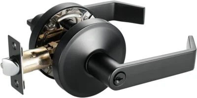 Manija de cerradura de puerta para puerta interior, manija de puerta de dormitorio, izquierda o derecha, Foto 1 de 4